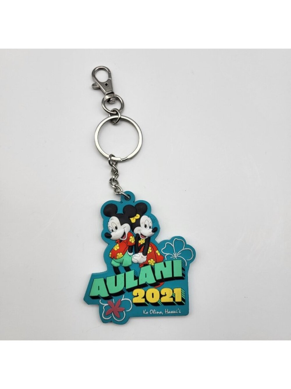 Disney Aulani Exclusive Keychain Mickey Mouse Minnie Hawaii Hawaiian 2021